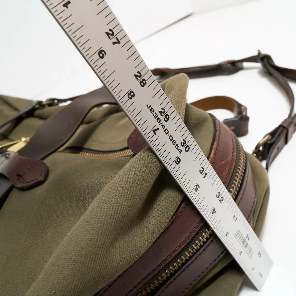Filson Large Pullman Travel Bag Otter Green Made in USA Rugged Twill Duffel